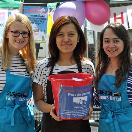 Collecting for the Nepal earthquake